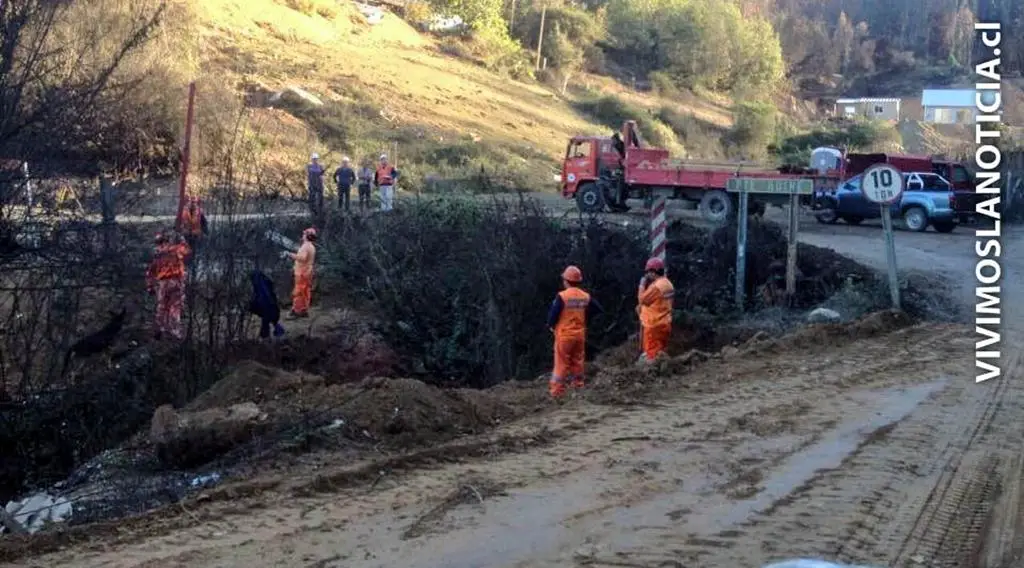 Comenzó reposición de puente destruido por incendio forestal en Vichuquén
