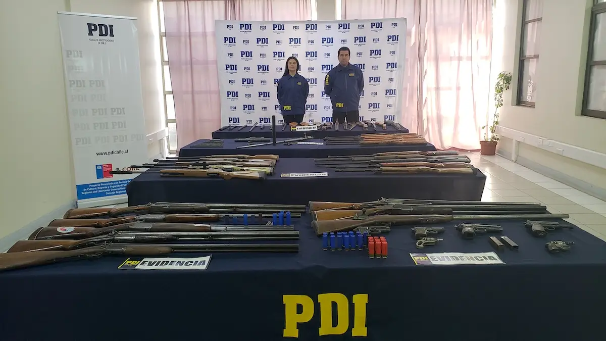 Llamada anónima permitió desbaratar taller donde se modificaban armas hechizas