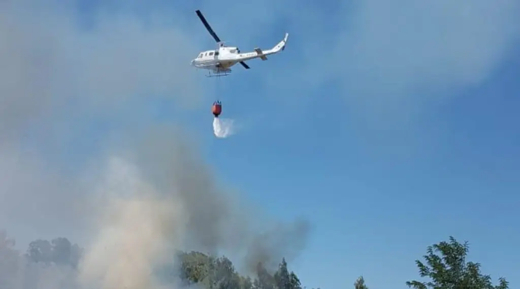 Declaran Alerta Roja para la comuna de Molina por incendio forestal