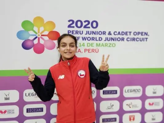 Sofía Pérez tuvo una excelente actuación en inicio del Circuito Mundial Junior de Tenis de Mesa