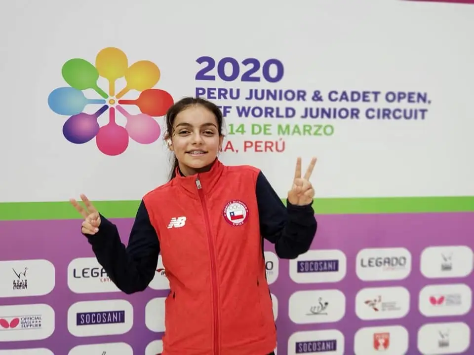 Sofía Pérez tuvo una excelente actuación en inicio del Circuito Mundial Junior de Tenis de Mesa