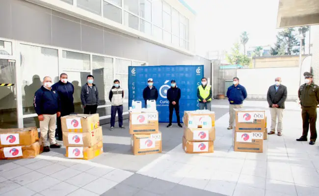 Empresarios chinos donaron 20 mil mascarillas a instituciones públicas de Curicó