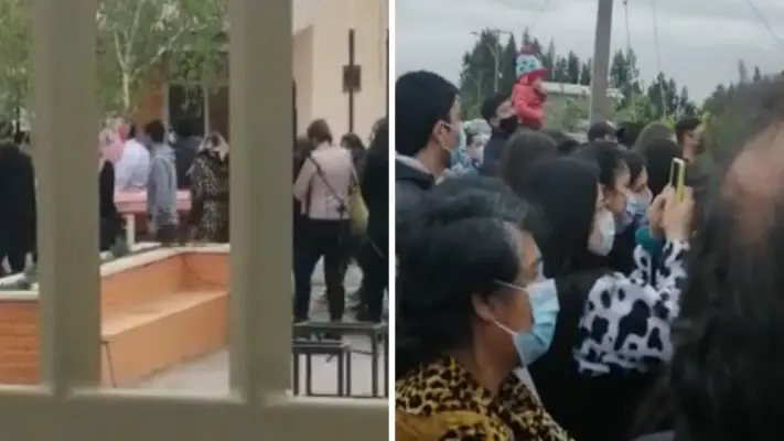 Decenas de personas despiden a Sara Muñoz a las afueras del Cementerio Parroquial de Teno