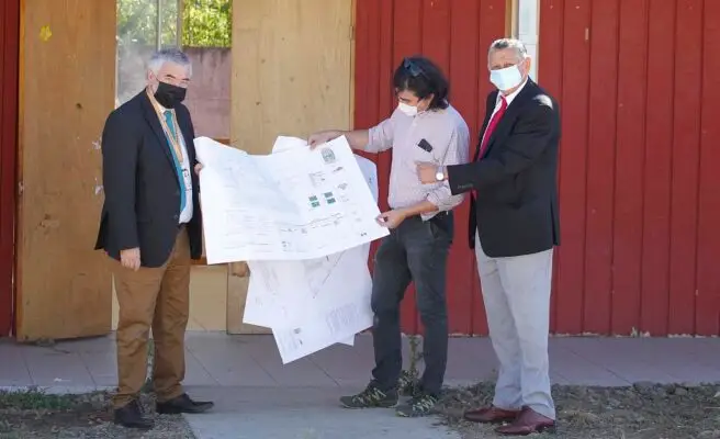 Comenzaron trabajos de remodelación en Escuela La Alborada de Rauco