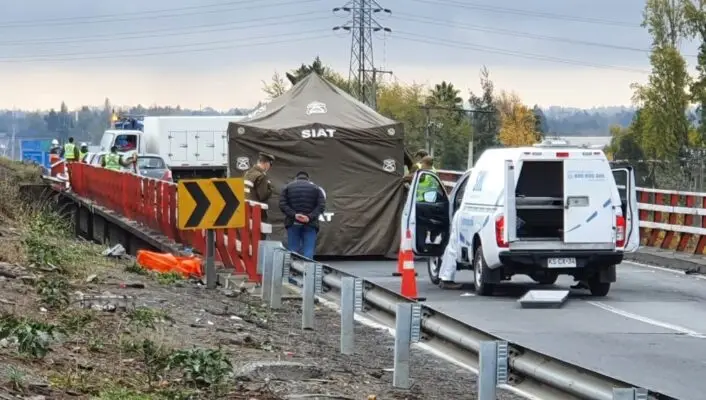 Experto en tránsito apuntó deficiencias en paso superior Maquehua de la Ruta 5 que propician accidentes