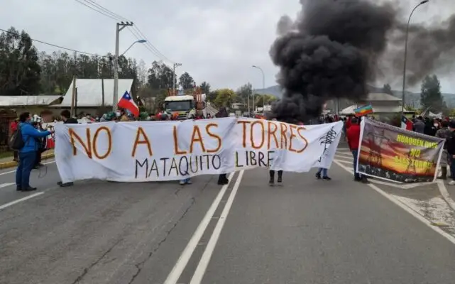 Siguen protestas contra proyecto de torres de alta tensión que afectaría comunas de Hualañe, Curepto y Sagrada Familia