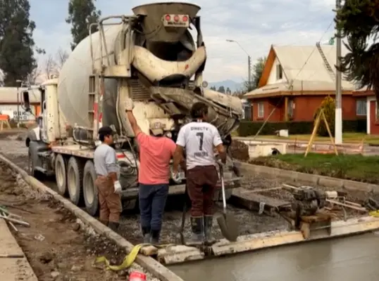 Comenzaron obras de pavimentación en Villa Santa Cecilia de Romeral