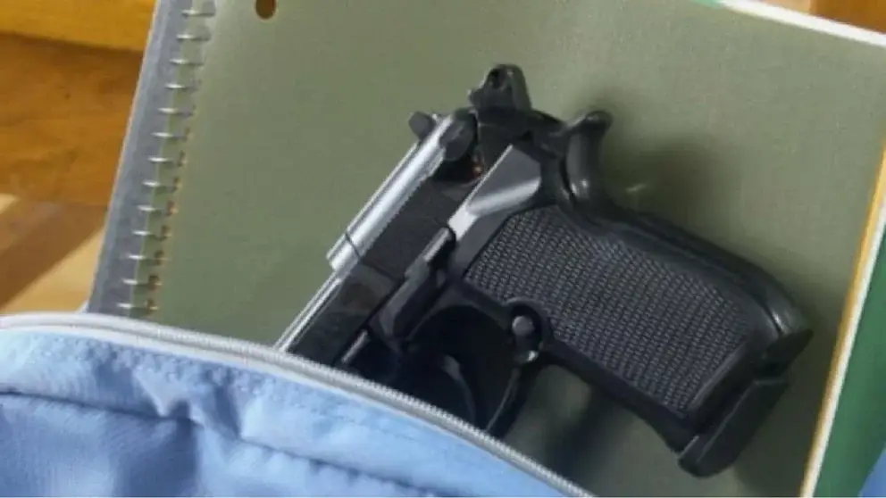 Denuncian a alumnos de Curicó que se grabaron con arma de fuego en el baño de un colegio
