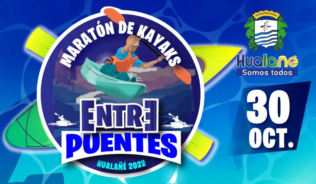 Maratón de kayaks “Entre Puentes Hualañé 2022” se realizará este domingo