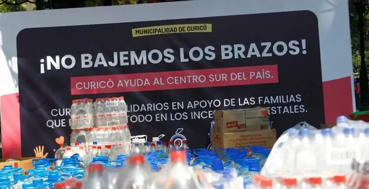 Curicano donó un millón de pesos de forma anónima para damnificados por incendios forestales