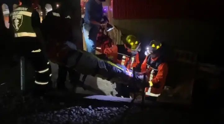 Hombre sufrió amputación de sus piernas tras ser atropellado por un tren en Talca