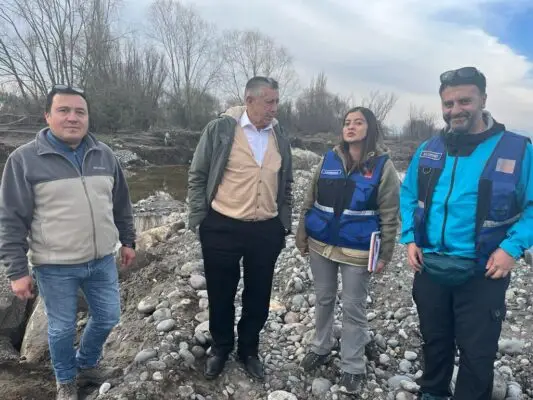 Municipio de Rauco anunció inicio de trabajos de enrocado en borde del río Teno