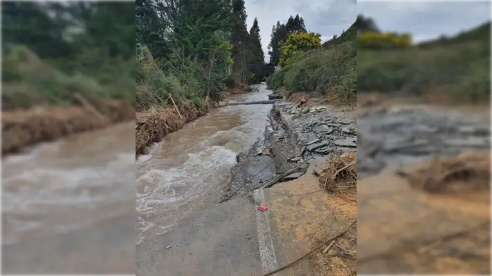 Autoridades de Molina logran llegar a zonas aisladas por temporal