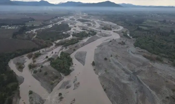Junta de Vigilancia del Río Lontué en alerta por llegada de sistema frontal en Curicó
