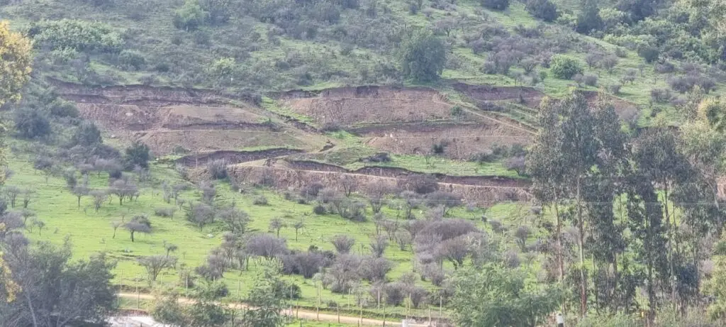 Denuncian construcciones irregulares en medio de cerros frente a sector Remolino en Hualañé