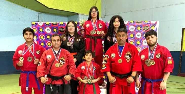 Deportistas curicanos brillaron en la Copa "GM Hwang Kee" de Kenpo en Coronel