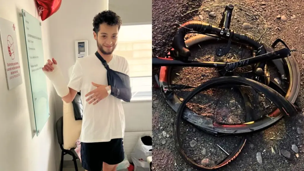 Ciclista colisionado por conductor ebrio en Los Niches sigue recuperándose