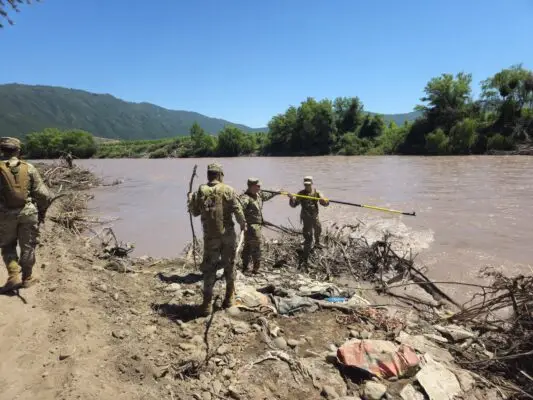 Encuentran cuerpo de menor que fue arrastrado por el río Tinguiririca en Santa Cruz