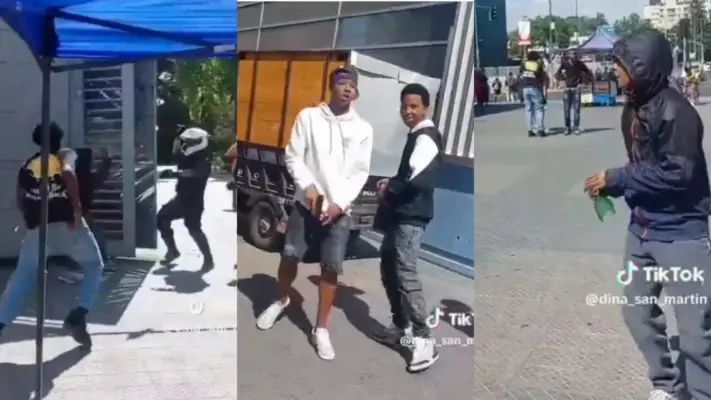 Extranjeros atacan a guardias de parque Quinta Normal con pistola y una botella rota