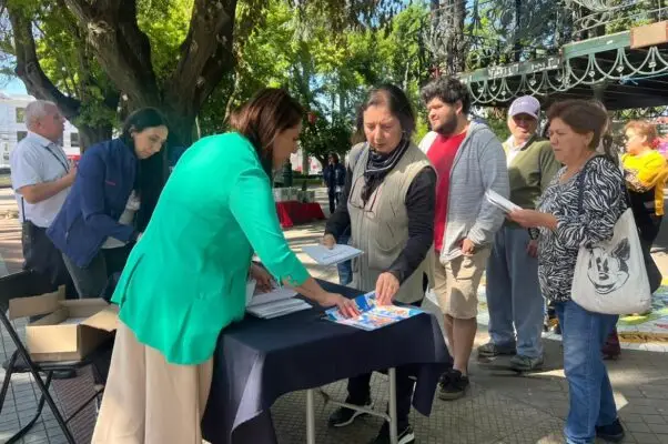 Ministerio de Desarrollo Social entregó 300 textos de la propuesta de nueva Constitución en Curicó