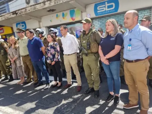 Autoridades lanzaron “Plan Navidad Segura 2023” en el centro de Curicó