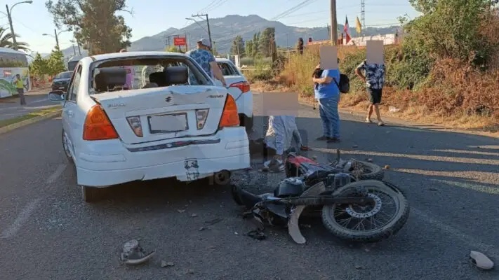 Motociclista muere tras colisionar con vehículo en Teno
