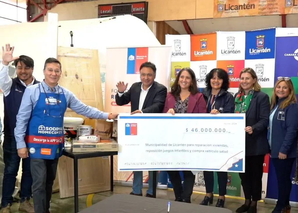 Fondo Nacional de Reconstrucción entregó más de $50 millones en ayudas al municipio de Licantén