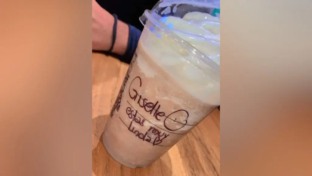 Mujer denuncia acoso por mensaje escrito en un vaso de Starbucks: "Giselle estás muy linda"