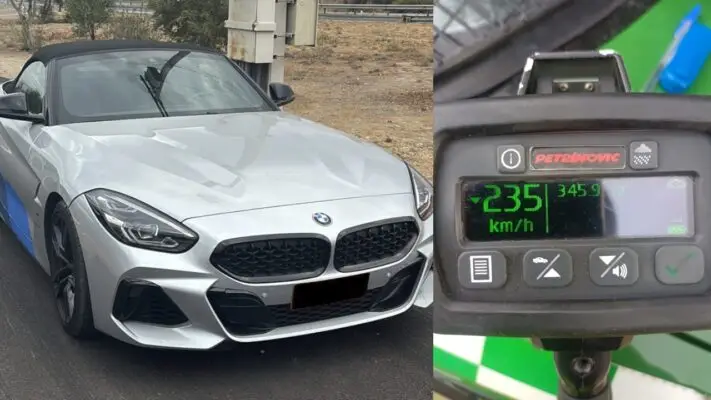 Detienen a conductor que circulaba a más de 235 km/h en carretera