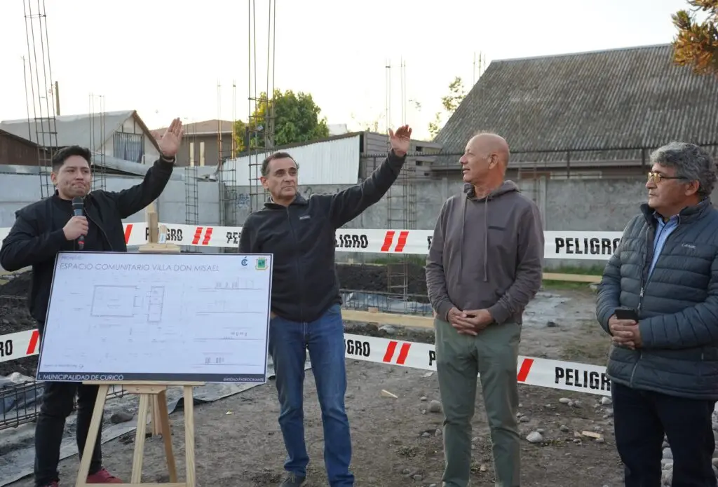 Avanza construcción de la sede social en la Villa Don Misael de Curicó