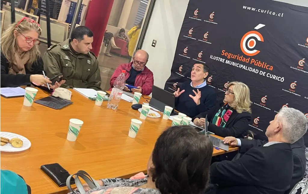 Alcalde de Curicó presentó plan de prevención de delitos en Cerro Condell ante el Consejo de Seguridad Pública