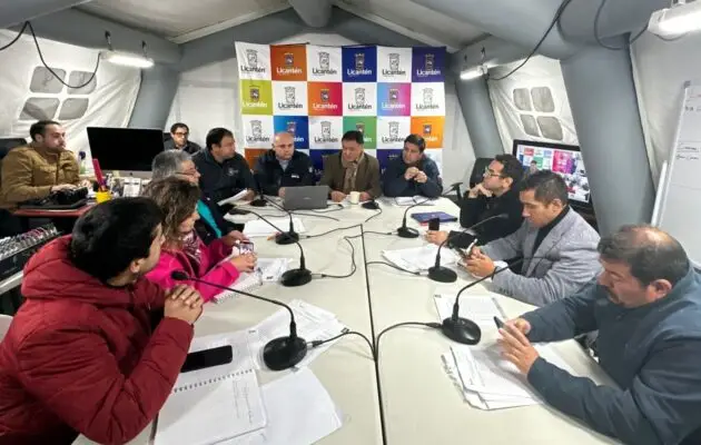 Autoridades realizaron Cogrid en Licantén y Hualañé previo a sistema frontal en el Maule