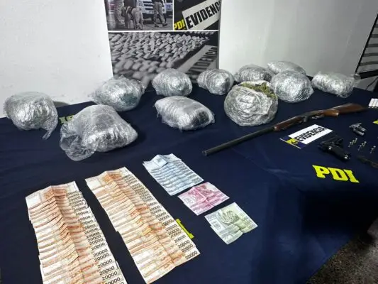 Prisión preventiva para traficantes de drogas que operaban en Curicó