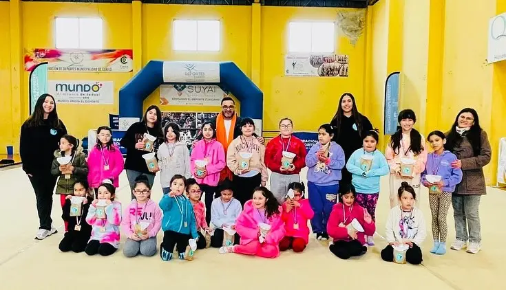 Con éxito se realizó clínica deportiva de gimnasia rítmica del Club GR en Curicó