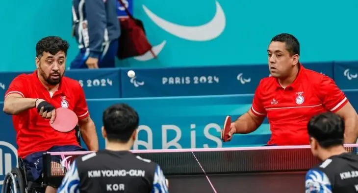 Para tenimesista maulino cae en su debut en dobles en París 2024