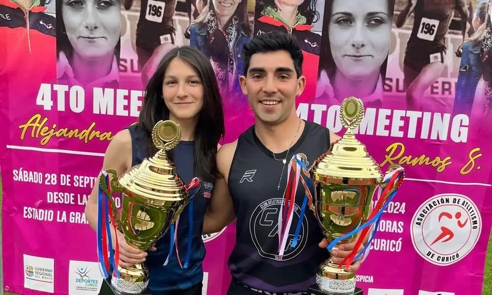 Florencia Rojas y Daniel Avendaño fueron figuras en el Meeting Alejandra Ramos