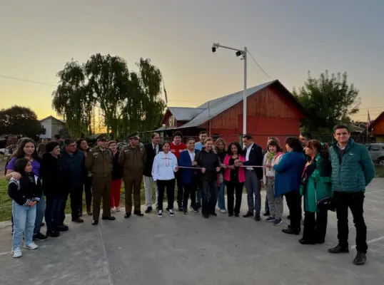 Villa El Encanto I y II de Curicó inauguraron 15 cámaras de seguridad