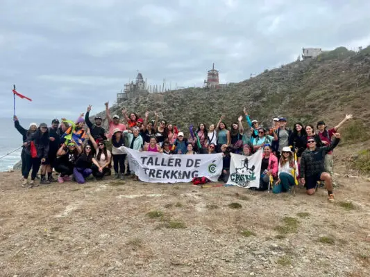 Taller de Trekking visitó los senderos del Parque Radal Siete Tazas 