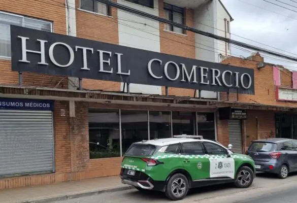 Guardia fue encontrado fallecido en Hotel Comercio de Curicó