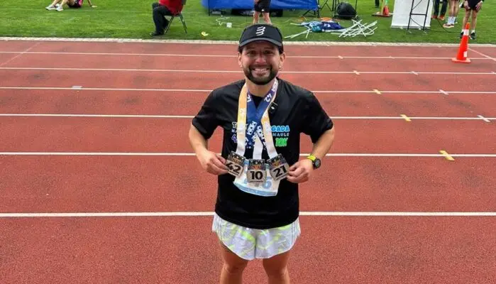 Ángelo Durán logró la “Triple  Largada” del Maratón del Maule 2024