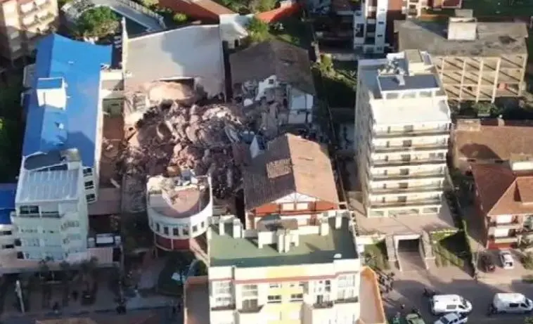 Tragedia en Villa Gesell: Colapso de un edificio deja varios heridos