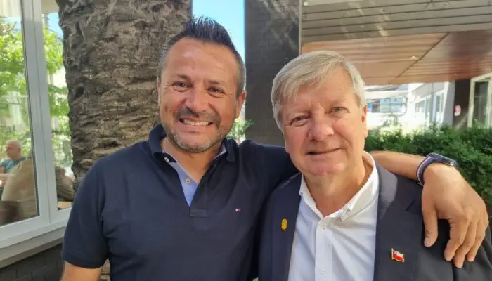 George Bordachar tuvo un emotivo encuentro con el alcalde de Río Claro