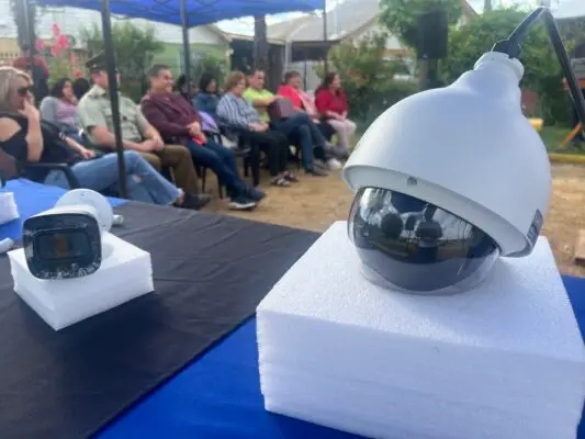 Vecinos de Unión El Encanto de Santa Fe sumaron ocho nuevas cámaras a sistema de seguridad pública