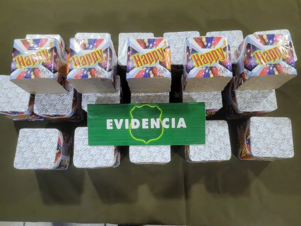 Carabineros de Curicó detuvieron a sujeto por porte de fuegos artificiales