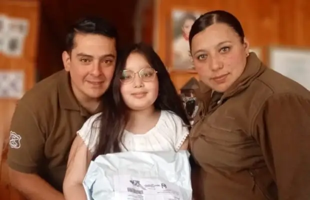 Hija de carabineros molinenses necesita implante coclear para evitar sordera