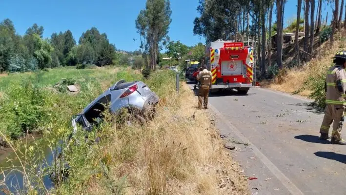 Grave accidente vehicular en sector El Molino de Hualañé