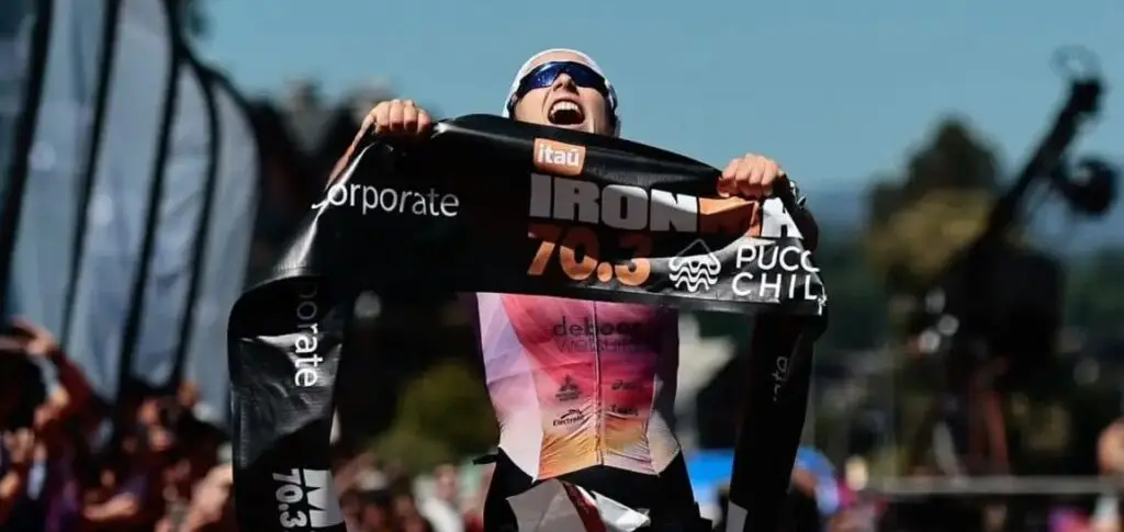 Diego Moya y Macarena Salazar fueron los mejores chilenos en el Ironman 70.3 de Pucón