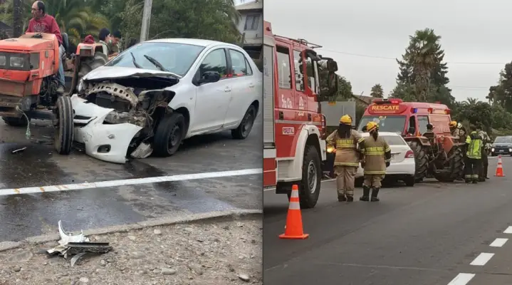 Concejal de Molina lesionado tras colisión con tractor en Ruta K-175