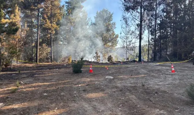 LABOCAR Investiga Incendio Forestal en Curanipe