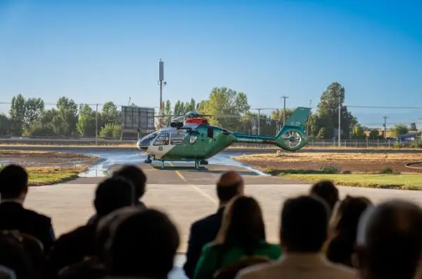 Esperado helicóptero fue entregado oficialmente a Carabineros de la región del Maule